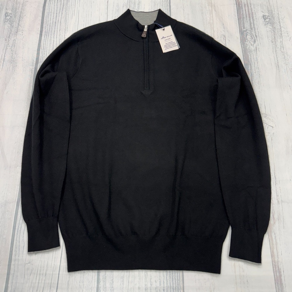 NWT Peter Millar Crown Comfort 1/4 Zip Cashmere Sweater S Pullover Mens $365